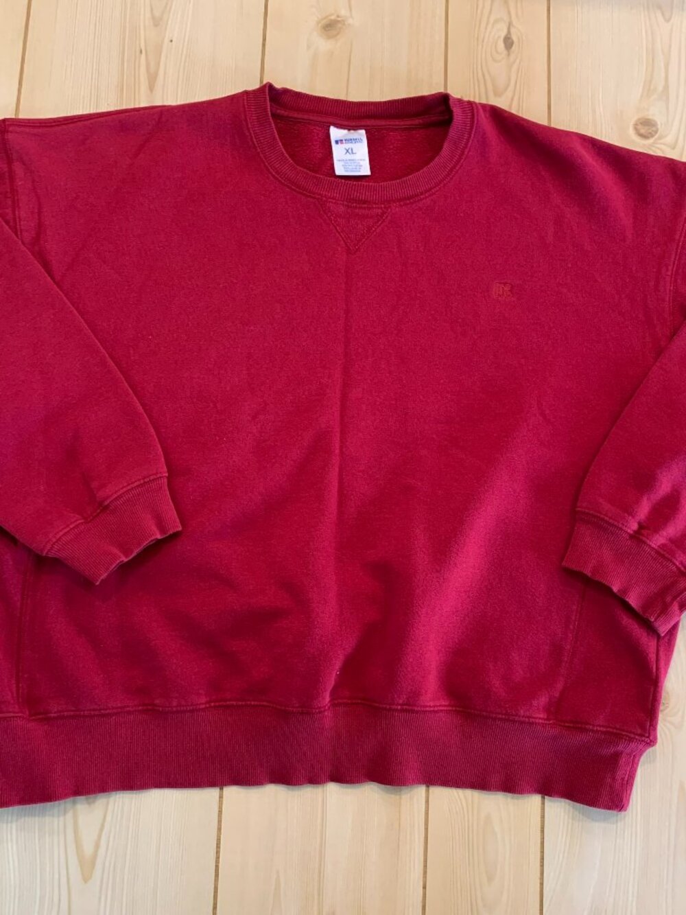 Vintage Y2K Russell Athletic Plain Blank Solid Activewear Sports Sweatshirt XL